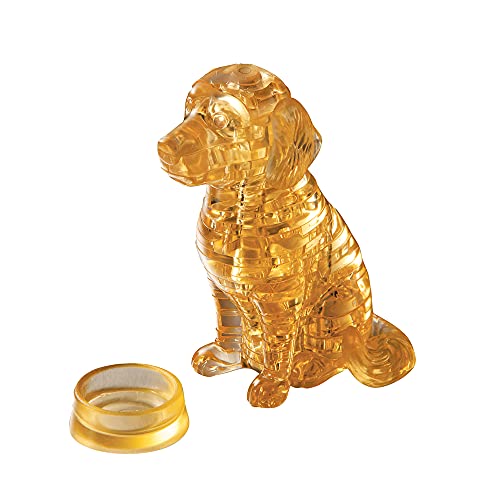 Crystal Puzzle | 3D Golden Retriever | Transparentes Design | 41 Teile | Bausatz für Kinder und Erwachsene | HCM Kinzel von HCM Kinzel