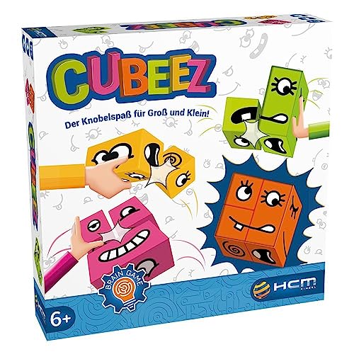 HCM Kinzel 55171 HCM Kinzel-55171-Cubeez-Brain Teaser Games, Gemeinschaftsspiel, Geschicklichkeitswürfel, Puzzle, Geduldspiel, 2-4 Spieler, ab 6 Jahre, Mehrfarbig von HCM Kinzel