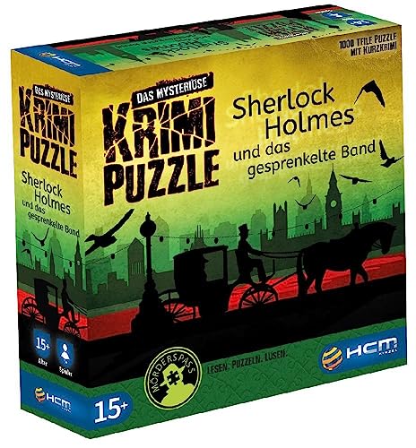 HCM Kinzel - 55173 - Sherlock Holmes - Das mysteriöse Krimi Puzzle - inkl. Krimigeschichte, Rätsel Puzzle 1000 Teile, Mehrfabig von HCM Kinzel