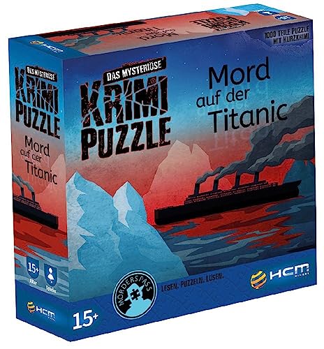 HCM Kinzel - 55174 - Mord auf der Titanic - Das mysteriöse Krimi Puzzle - inkl. Krimigeschichte, Rätsel Puzzle 1000 Teile, Mehrfabig von HCM Kinzel