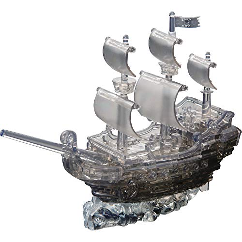 Crystal Puzzle | 3D Piratenschiff | Transparentes Design | 101 Teile | Bausatz für Kinder und Erwachsene | HCM Kinzel von HCM Kinzel