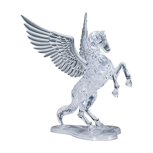 Crystal Puzzle | 3D Pegasus | Transparentes Design | 42 Teile | Bausatz für Kinder und Erwachsene | HCM Kinzel von HCM Kinzel