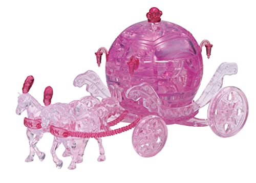 Crystal Puzzle | 3D Königliche Kutsche Pink | Transparentes Design | 67 Teile | Bausatz für Kinder und Erwachsene | HCM Kinzel von HCM Kinzel