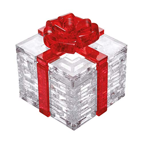 Crystal Puzzle | 3D Geschenk Rot | Transparentes Design | 38 Teile | Bausatz für Kinder und Erwachsene | HCM Kinzel von HCM Kinzel