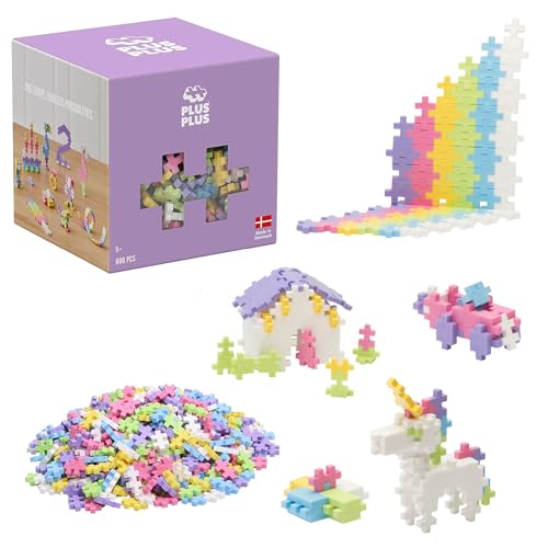 Plus-Plus 9603312 Open Play Set Dänemark Mini Bausteine Stück, Pastell, 600 Piece von Plus-Plus