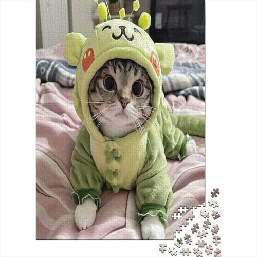 Cute Kat Puzzle 1000 Teile,Puzzle Für Erwachsene, Impossible Puzzle,Puzzle 1000 Puzzle Home DekoRatteion Puzzle,Erwachsenenpuzzle Puzzel 1000pcs (75x50cm) von HCXXAOEYP