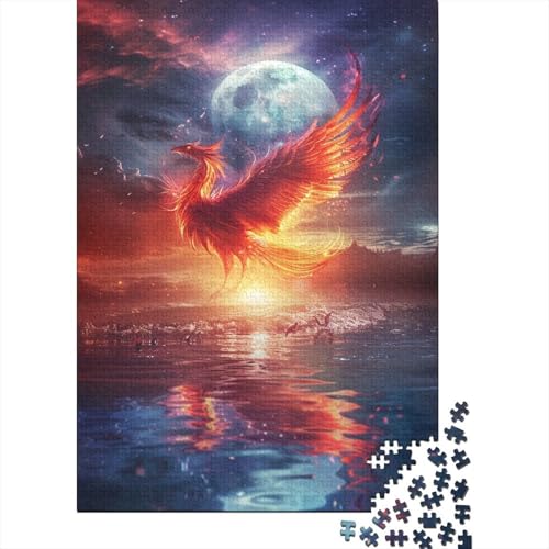 Phoenix Puzzle 1000 Teile,Puzzle Für Erwachsene, Impossible Puzzle, GesKükenlichkeitsspiel Für Die Ganze Familie,Puzzle Farbenfrohes,Puzzle-Geschenk,RaumdekoRatteion Puzzel 1000pcs (75x50cm) von HCXXAOEYP