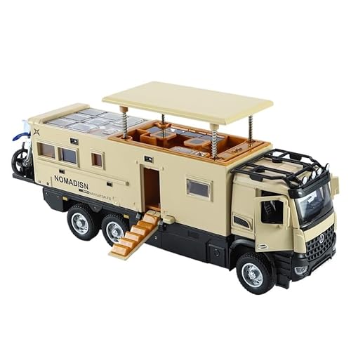 1:24 Big Ben Nomadison Wohnwagen Metall Simulation Legierung Auto Modell Off-road Auto Modell Auto Ornamente Jungen Spielzeug Auto(Yellow) von HCYYZN