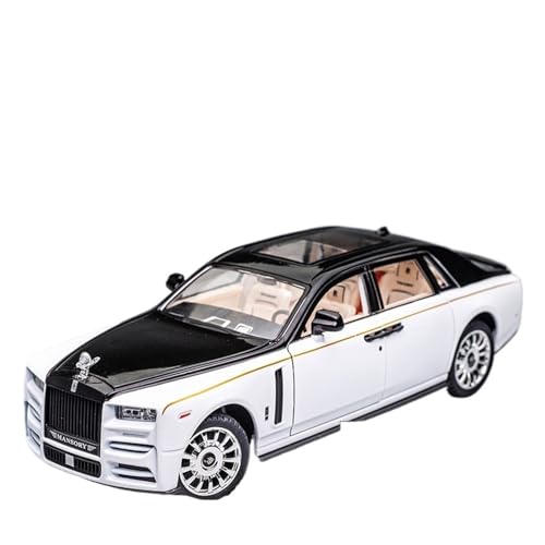 1:24 Luxus Phantom Auto Modell Auto Modell Legierung Simulation Sammlung Sportwagen Ornamente Spielzeug Auto Jungen(Weiß) von HCYYZN