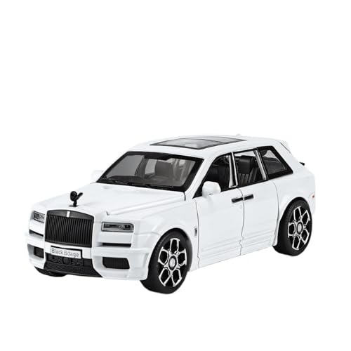 1:32 Cullinan Simulation Legierung Sound Und Licht Luxus Auto Modell Jungen Spielzeug Auto Modelle(White) von HCYYZN