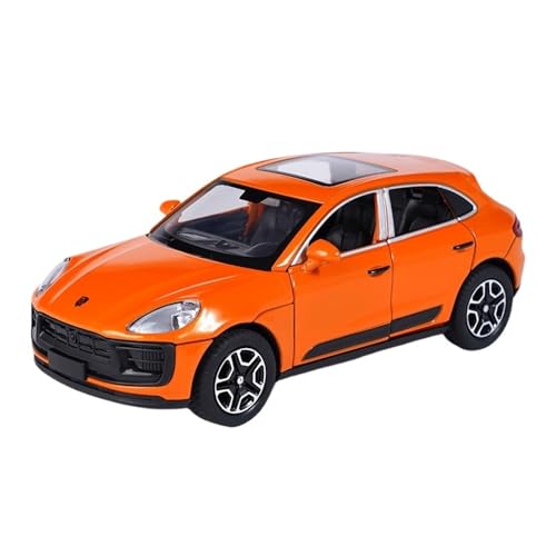 1:32 Macan Legierung Auto Simulation SUV Kollektion Modell Ornament Junge Kinder Geschenk Spielzeug Auto(Orange) von HCYYZN