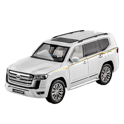 HCYYZN 1:18 LC300 Legierung Auto Modell Spielzeug Auto Simulation Off-Road Fahrzeug Modell Pendel(White) von HCYYZN