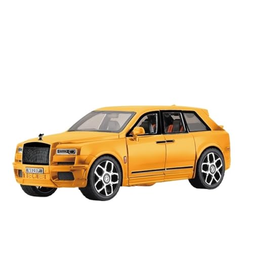 HCYYZN 1:20 Rollen Cullinan Simulation Les Legierung Sound und Licht Auto Modell SUV Kinderspielzeug für Jungen Ornamente (gelb) von HCYYZN