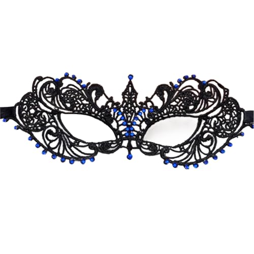 All-Matching Party Maske Frauen Maskerade Maske Strass Spitze Maske Halloween Party Maske Halbgesichtsmaske für Karneval Spitze Maskerade Maske Antike Party Maske Strass Halbgesichtsmaske für von HDKEAN