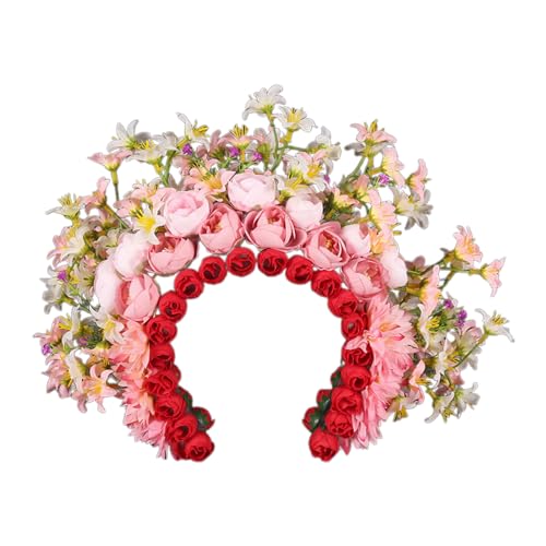 Ethnisch inspirierter Kopfschmuck, stilvoller Blumen-Haarschmuck für Damen und Mädchen, modischer Haarschmuck mit Blumenmotiv von HDKEAN