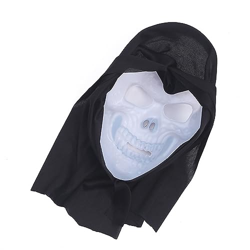 HDKEAN Halloween-Totenkopf-Grusel-Schädel, voller Kopf, Halloween-Cosplay-Kostüm für Erwachsene, Halloween-Kostüm von HDKEAN