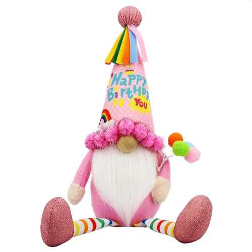 HDKEAN Puppen-Ornament, bunt, schöne Happy Birthdays, Zwerge, Plüschpuppen, Zwerge, Partyzubehör, Kindergeschenk, Dekoration, Zwerge, Zwerge, Plüschpuppen von HDKEAN
