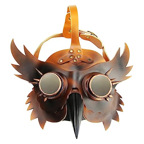 Punk Pest Doktor Vogelmaske Steampunk Lange Vogel Schnabel Maske Halloween Pest Doktor Maske für Maskerade Performance Party Steampunk Pest Doktor Maske Lange Vogel Schnabel Maske Karneval Maske für von HDKEAN