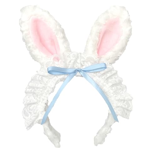 HDOYTXXM Bowknot Ohr Stirnband Cosplay Kostüm Hairhoop Party Requisiten Kopfstück Show Kopfschmuck Mädchen Anime Accessoires von HDOYTXXM