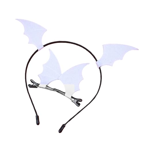 HDOYTXXM Halloween Devil Horns Stirnband 3pcs Kopfstücke Und Haarclipset Cosplay Haarzubehör Für Kostümpartys von HDOYTXXM