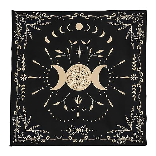 HDOYTXXM Tarot Tischdecke Runen Wahrsagen Tischdecke Astrologie Orakel Brettspielmatte Quadratische Form Pendelaltar Tischdecke von HDOYTXXM