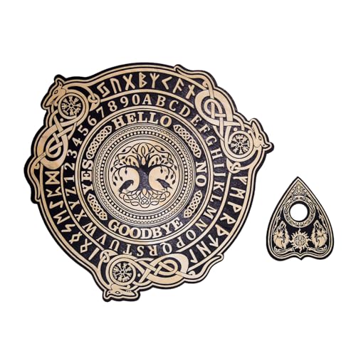 HDOYTXXM Spirit Board Mit Planchette Wood Talking Game Wirching Message Erzählen Tool Wahrscheinlichkeitswehrmannschaft Einfach Zu Verwendenden Schädelgeist Mit Planchette HDOYTXXM Spirit Board Mit Planchette Wood Talking Game Wirching Message Erzählen Tool Wahrscheinlichkeitswehrmannschaft Einfach Zu Verwendenden Schädelgeist Mit Planchette von HDOYTXXM