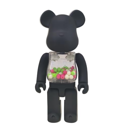 HDSLURIO Be@rbrick Violent-Bär-Puppe, 400 % gefrostetes schwarzes Qianqiu, handgefertigte Kollektion, Spielzeug, 28 cm von HDSLURIO