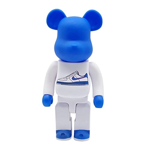 HDSLURIO Bearbricks,400％ 28cm/11in Violent Bear Building Blocks Bear Toy Lover's Collection Living Room/Vitrine Dekorative Skulptur Statue(Blue) von HDSLURIO