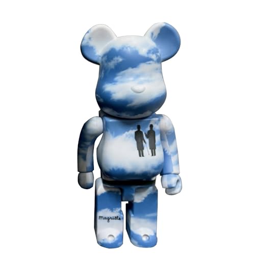 HDSLURIO Trend Ornaments Blauer Himmel, Burg, Gewaltbär, Bärenstein, 400 % Baustein, Bärenpuppe, Modell, handgefertigtes Sammlerstück, Spielzeug, 28 cm von HDSLURIO