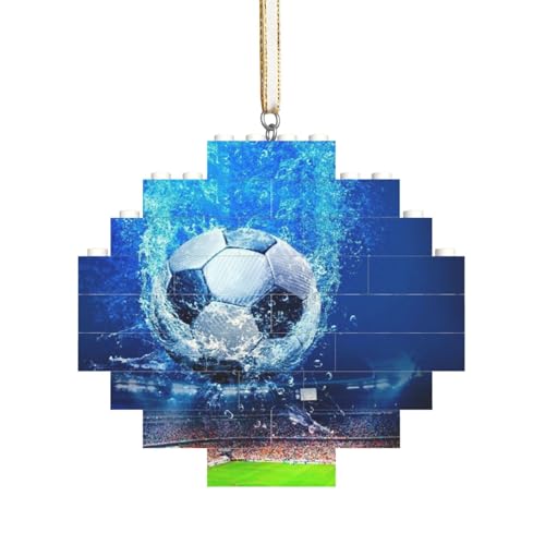 Fußball Sport, Baustein-Block-Puzzles Puzzles Rautenförmiges Ornament von HDTVTV