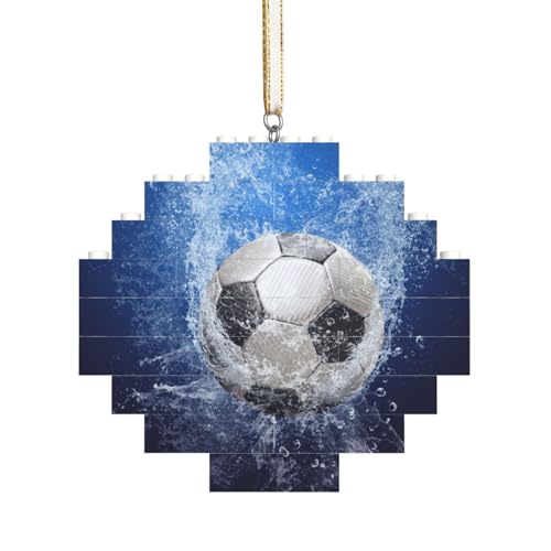 Fußball mit Wasserdruck, Baustein-Block-Puzzles Puzzles Rautenförmiges Ornament von HDTVTV