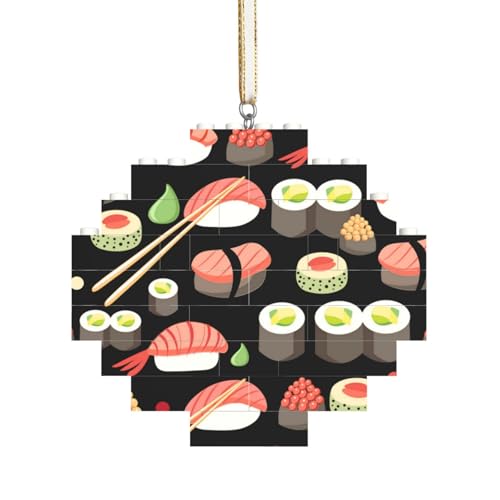 Japanische Sushi-Küche, Baustein-Block-Puzzles Puzzles Rautenförmiges Ornament von HDTVTV