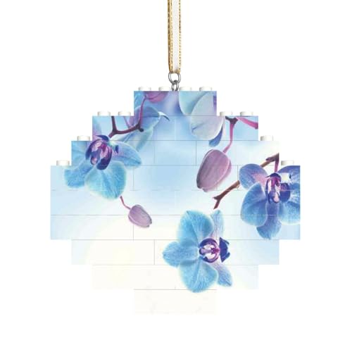 Orchideen Natürliche Blumen, Baustein-Block-Puzzles Puzzles Rautenförmiges Ornament von HDTVTV