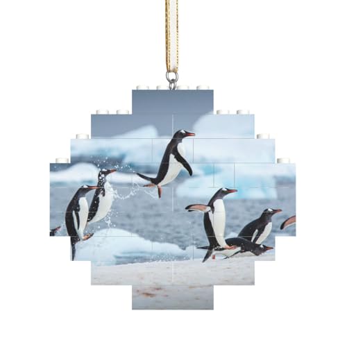 Pinguin, Baustein-Block-Puzzles Puzzles Rautenförmiges Ornament von HDTVTV