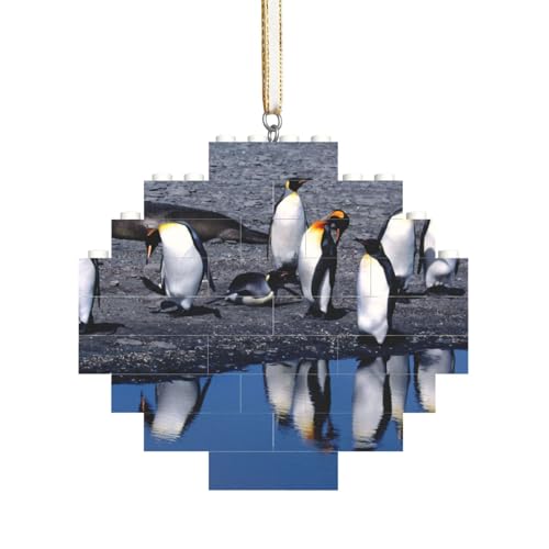 Pinguin, Baustein-Block-Puzzles Puzzles Rautenförmiges Ornament von HDTVTV