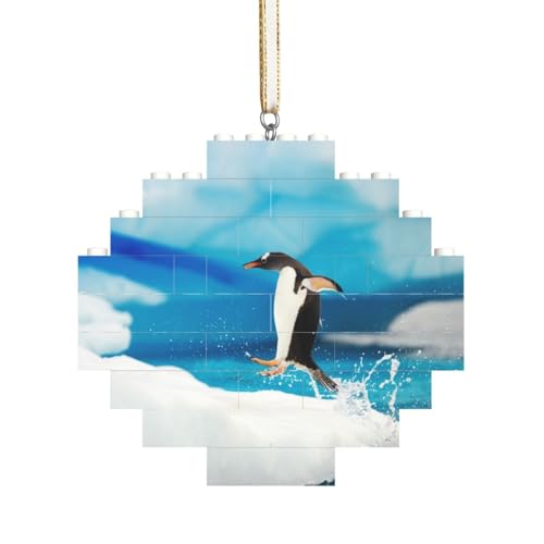 Pinguin Bedruckt, Baustein-Block-Puzzles Puzzles Rautenförmiges Ornament von HDTVTV