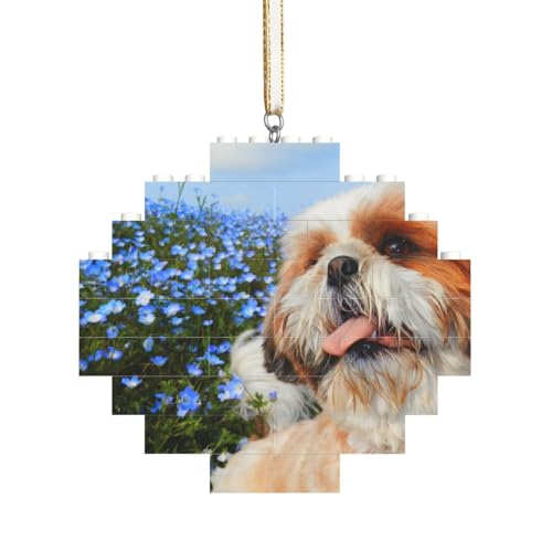 Shih Tzu Nahaufnahme, Baustein-Block-Puzzles Puzzles Rautenförmiges Ornament von HDTVTV