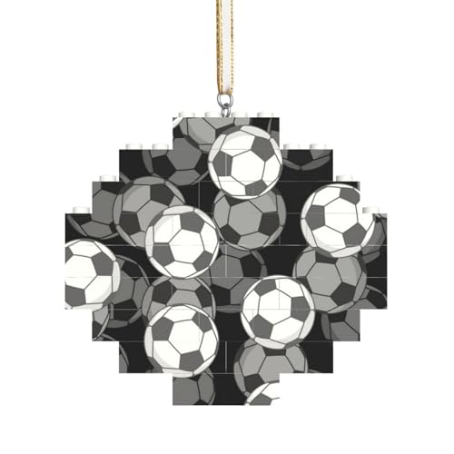 Sport Team Spiel Fußball, Baustein-Block-Puzzles Puzzles Rautenförmiges Ornament von HDTVTV