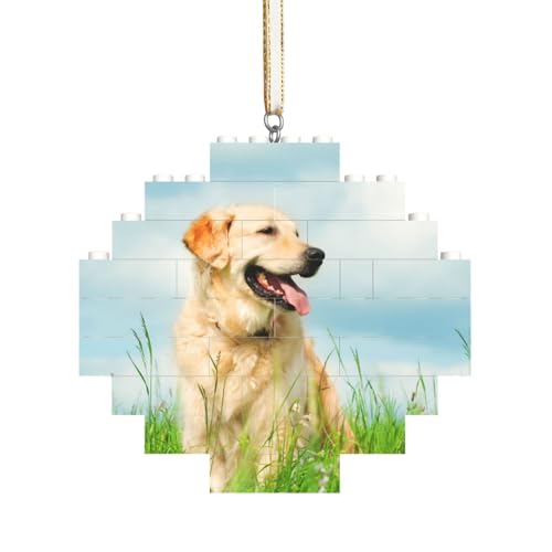 Süßer Labrador Hund Bedruckt, Baustein-Block-Puzzles Puzzles Rautenförmiges Ornament von HDTVTV