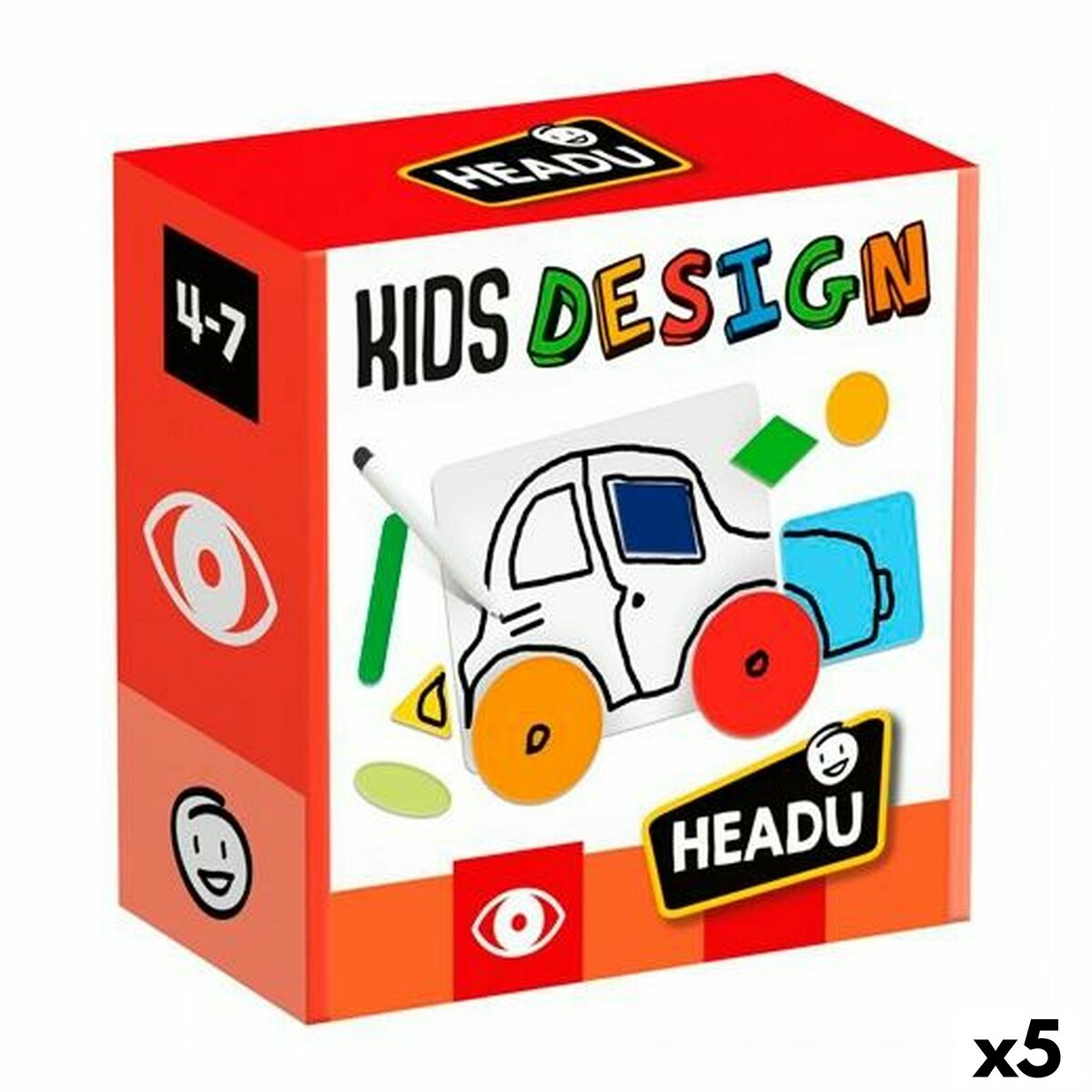 Lernspiel HEADU Kids Design (5 Stück) von HEADU