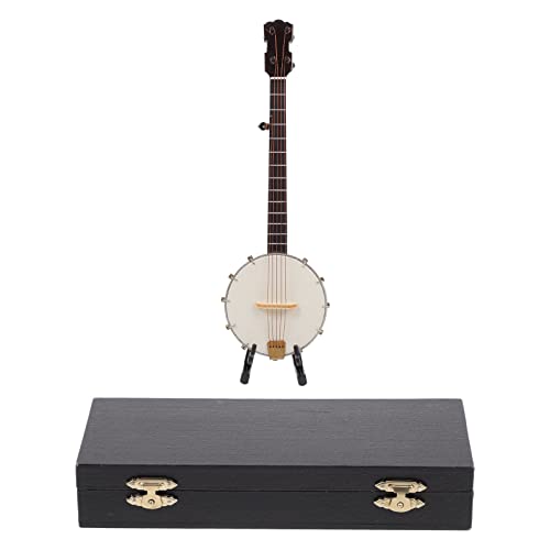 HEALLILY 1 Satz Banjo-Modell Mini Handheld Banjo Spielzeug Banjo- Display- Modell. Dekorative Banjo- Ornamente. Holz Banjo- Modell. Klavierkasten Musik Kleine Teile (Kunststoff) Kind von HEALLILY