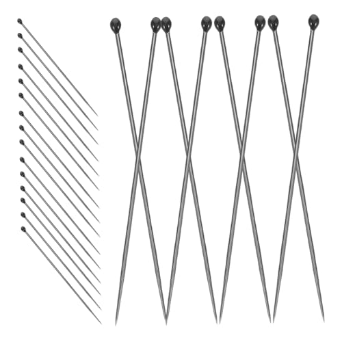 HEALLILY 100 Stück Werkzeug zur Probenherstellung Probenstift aus Edelstahl Entomologie-Stift Metallprobenstift Exemplarnadel für Schmetterling Musterstift Rostfreier Stahl Silver von HEALLILY