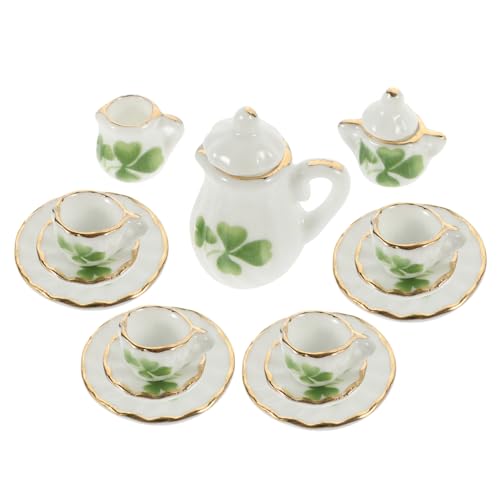 HEALSOPTHY 1 Satz Puppenhaus-teeservice Badespielzeug Porzellan Kaffeetasse Mini Hausgericht Puppenhaus-teetassen Puppen Tun So, Als Würden Sie Katzenfigur Babytasse Keramik von HEALSOPTHY