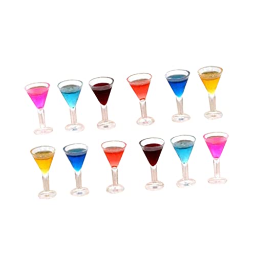 HEALSOPTHY 1 Set 12 Stücke Mini Cocktail Mini Wein Glas Mini Cocktail Tasse Mini Cocktail Tasse Mini Wein Glas von HEALSOPTHY