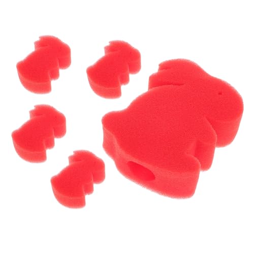 HEALSOPTHY 1 Set Schwamm Magictricks Mini Bunny Figuren Tier Schwämme Rot von HEALSOPTHY