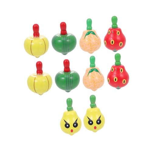 HEALSOPTHY 10 Stück Teiliges Holzspielzeug Früchteformen Bunter Schneller Drehung Montessori Lernspielzeug für Fördert Motorik und Kreativität als für Jungen und Mädchen HEALSOPTHY 10 Stück Teiliges Holzspielzeug Früchteformen Bunter Schneller Drehung Montessori Lernspielzeug für Fördert Motorik und Kreativität als für Jungen und Mädchen von HEALSOPTHY
