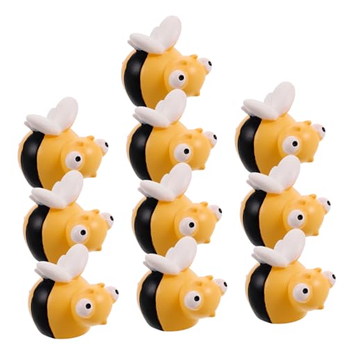 HEALSOPTHY 10 Stück Teiliges Mini Bienenskulpturen aus Handbemaltem Resin Detailreiche Kleine Bienenfiguren für DIY Basteln Moosgarten Dekoration Feengarten Puppenhaus und Kuchenverzierung HEALSOPTHY 10 Stück Teiliges Mini Bienenskulpturen aus Handbemaltem Resin Detailreiche Kleine Bienenfiguren für DIY Basteln Moosgarten Dekoration Feengarten Puppenhaus und Kuchenverzierung von HEALSOPTHY