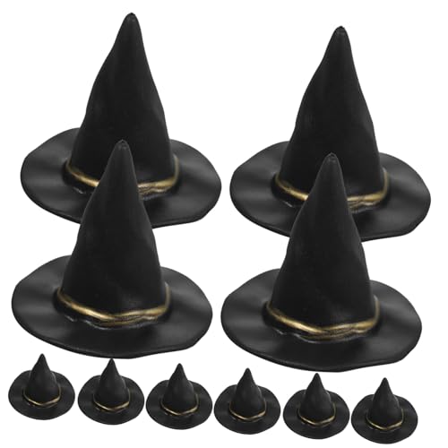 HEALSOPTHY 10 Stück Teiliges Mini Halloween Hexenhut Detailreiche Miniaturhüte für Puppenhaus DIY Basteldeko Lebendige Hexenhut Accessoires für Party und Wohnraumdekoration HEALSOPTHY 10 Stück Teiliges Mini Halloween Hexenhut Detailreiche Miniaturhüte für Puppenhaus DIY Basteldeko Lebendige Hexenhut Accessoires für Party und Wohnraumdekoration von HEALSOPTHY