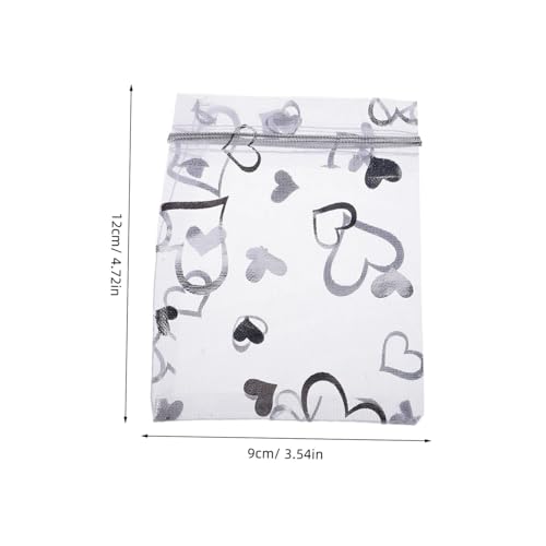 HEALSOPTHY 100 Stück Herz Organza Beutel Transparentes Leichtes Partygeschenk Säckchen mit Zugband für Schmuck Süßigkeiten Hochzeit Shower Dekoration HEALSOPTHY 100 Stück Herz Organza Beutel Transparentes Leichtes Partygeschenk Säckchen mit Zugband für Schmuck Süßigkeiten Hochzeit Shower Dekoration von HEALSOPTHY