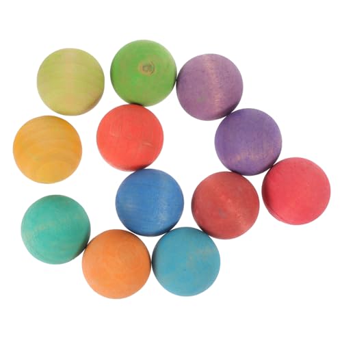 HEALSOPTHY 12 Stück Teiliges Bunte Holzspielzeug Kugeln Montessori Lernspielzeug für Logisches Denken Hand-Auge-koordination Sensorisches Lernspielzeug HEALSOPTHY 12 Stück Teiliges Bunte Holzspielzeug Kugeln Montessori Lernspielzeug für Logisches Denken Hand-Auge-koordination Sensorisches Lernspielzeug von HEALSOPTHY
